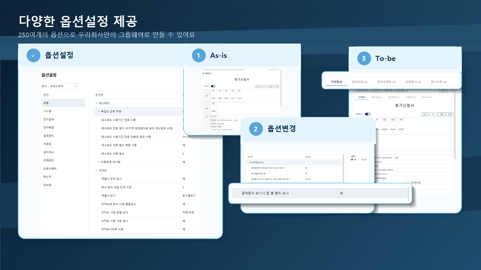 HR·인사관리 기능 화면